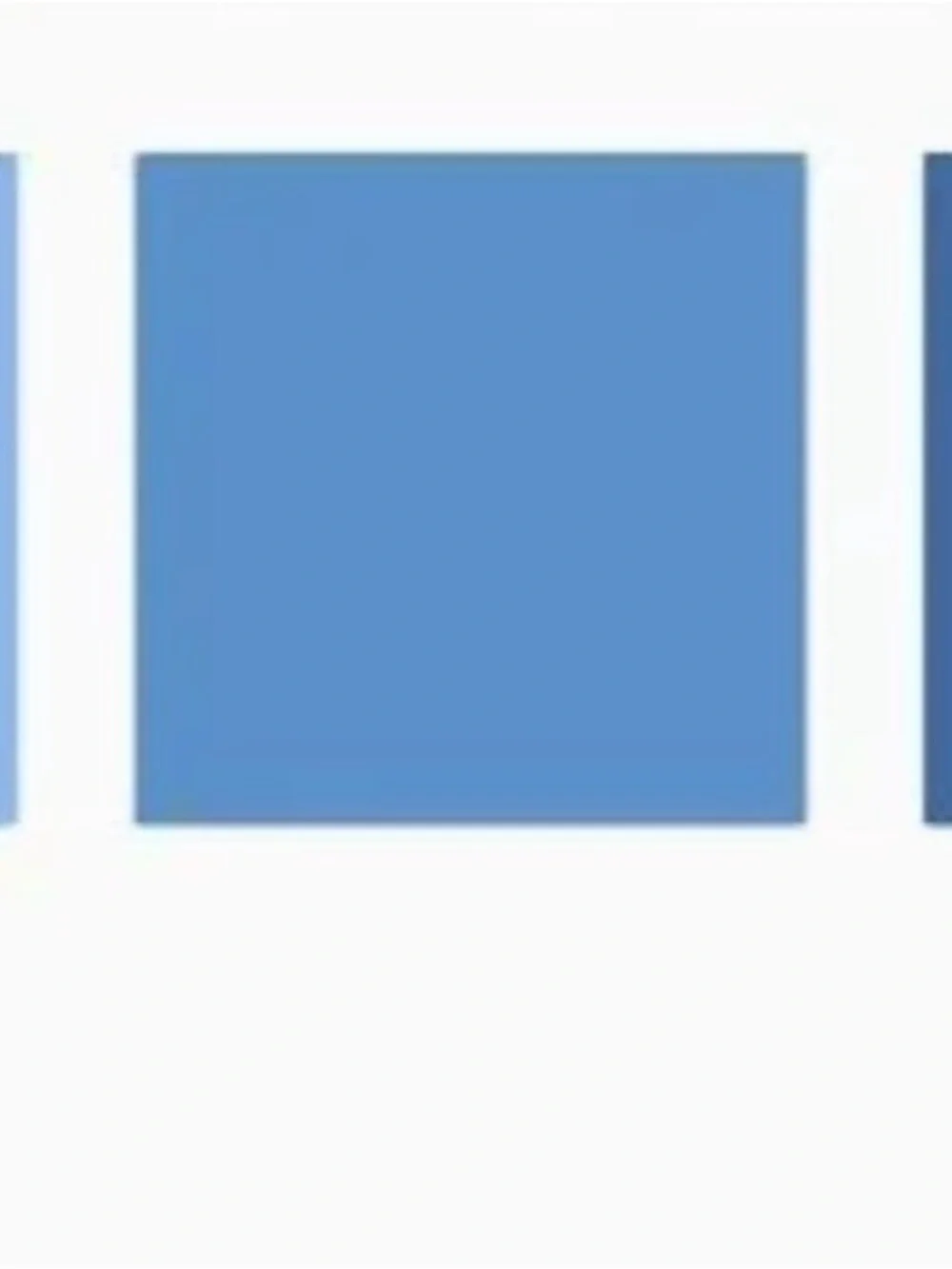 Blue Color Block Art Print - Modern Minimalist